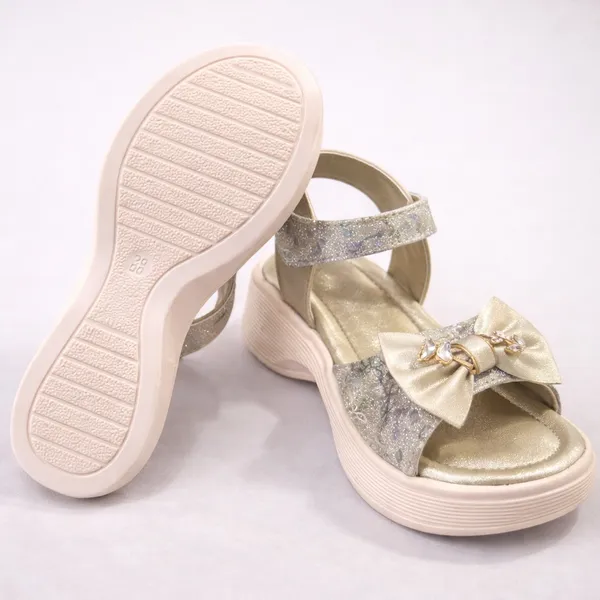 Golden_Sparkle_Belle_Crystal_Bow_Party_Sandals_For_Kids_And_Girls
