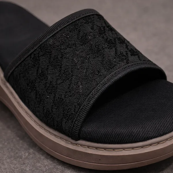 Black_Comfortable_Wedge_Slide_Sandals_For_Women
