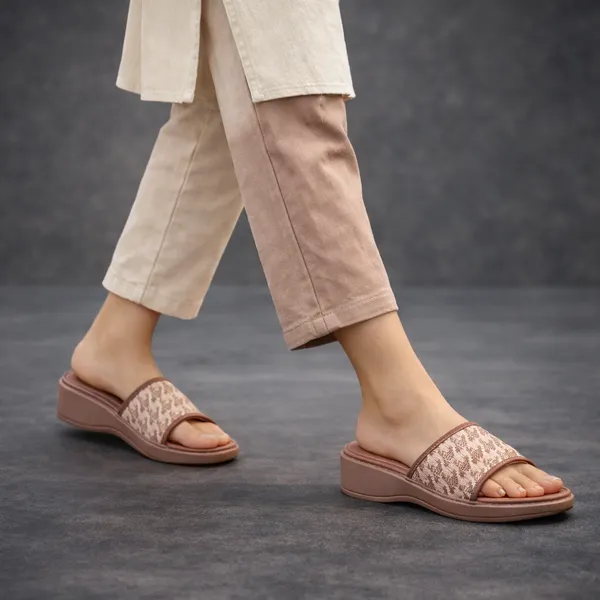 Nude_Comfortable_Wedge_Slide_Sandals_For_Women