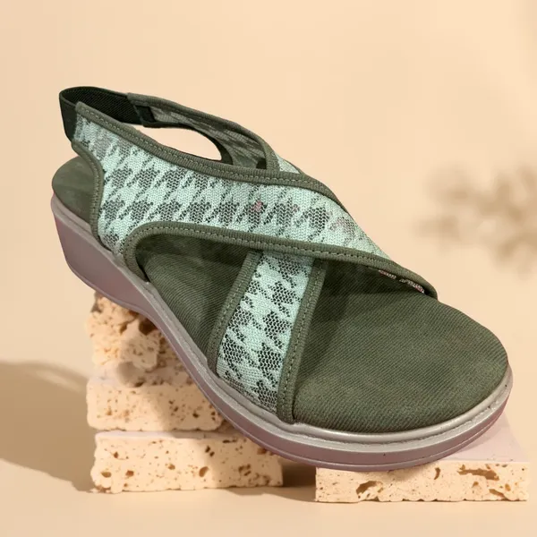 Mint_Green_Comfortable_Cross-Strap_Wedge_Sandals_For_Women