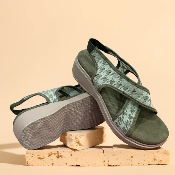 Mint_Green_Comfortable_Cross-Strap_Wedge_Sandals_For_Women