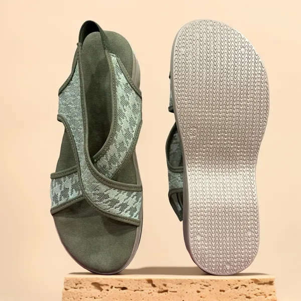 Mint_Green_Comfortable_Cross-Strap_Wedge_Sandals_For_Women