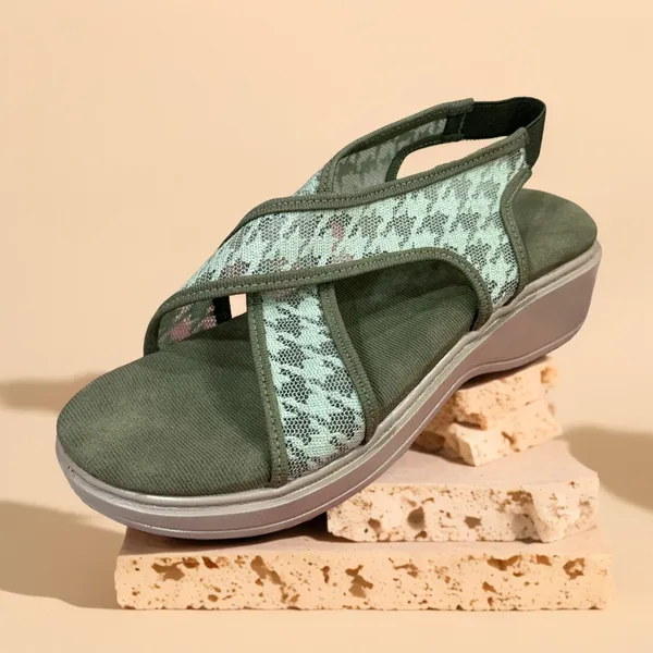Mint_Green_Comfortable_Cross-Strap_Wedge_Sandals_For_Women