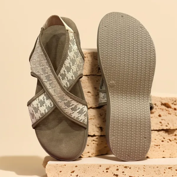 Beige_Comfortable_Cross-Strap_Wedge_Sandals_For_Women