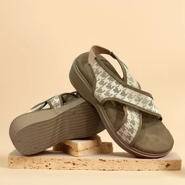 Beige_Comfortable_Cross-Strap_Wedge_Sandals_For_Women