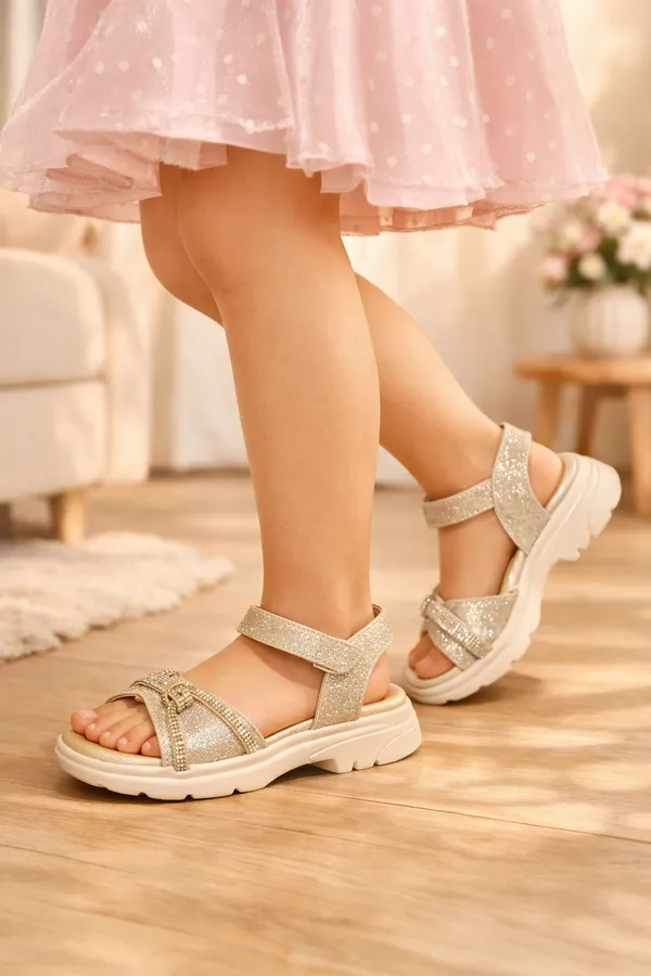 Golden_Glitter_Glow_Pastel_Dream_Sandals_For_Kids_And_Girls