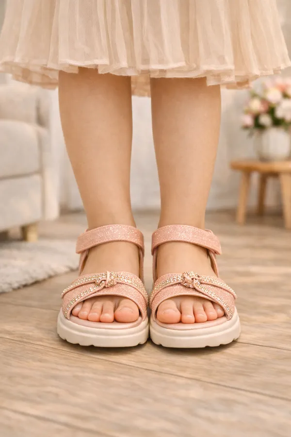 Peach_Glitter_Glow_Pastel_Dream_Sandals_For_Kids_And_Girls