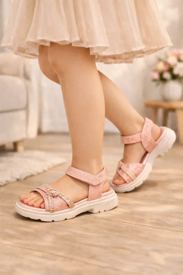 Peach_Glitter_Glow_Pastel_Dream_Sandals_For_Kids_And_Girls