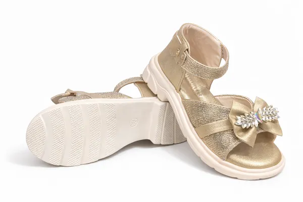 Golden_Little_Diva_Golden_Glam_Sandals_For_Kids_And_Girls