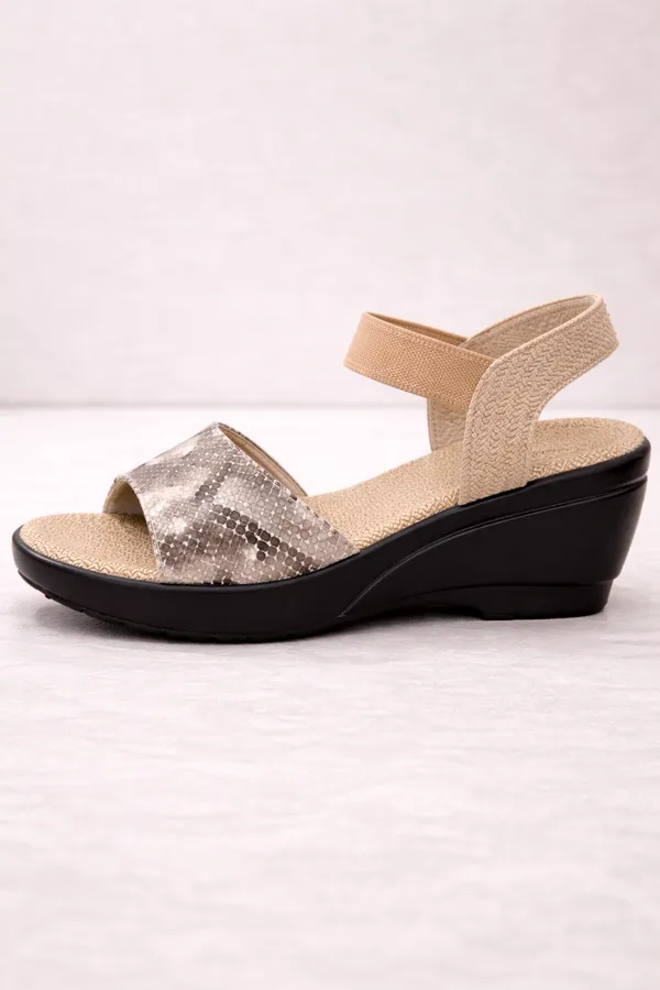 Cream_Stylish_Wedge_Heel_Sandals_For_Women