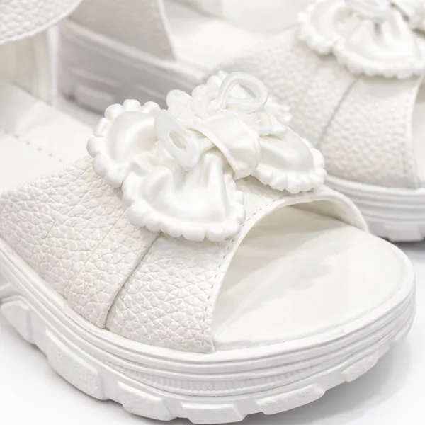 White_Casual_Floral_Wedge_Sandals_For_Kids_And_Girls