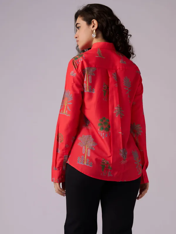 Red_Tree_Print_Shirt_For_Women