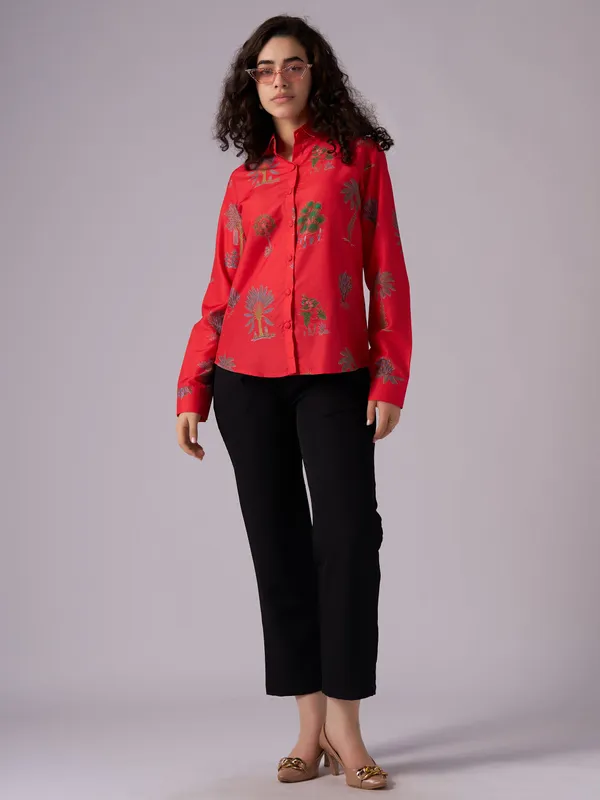 Red_Tree_Print_Shirt_For_Women
