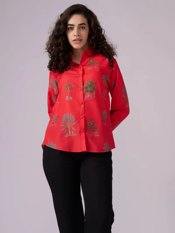Red_Tree_Print_Shirt_For_Women