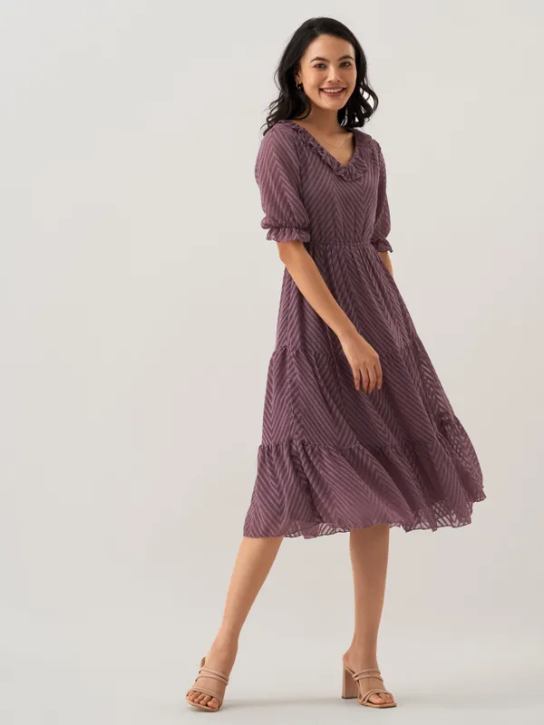 Greyish_Purple_Butta_Work_Dress_For_Women