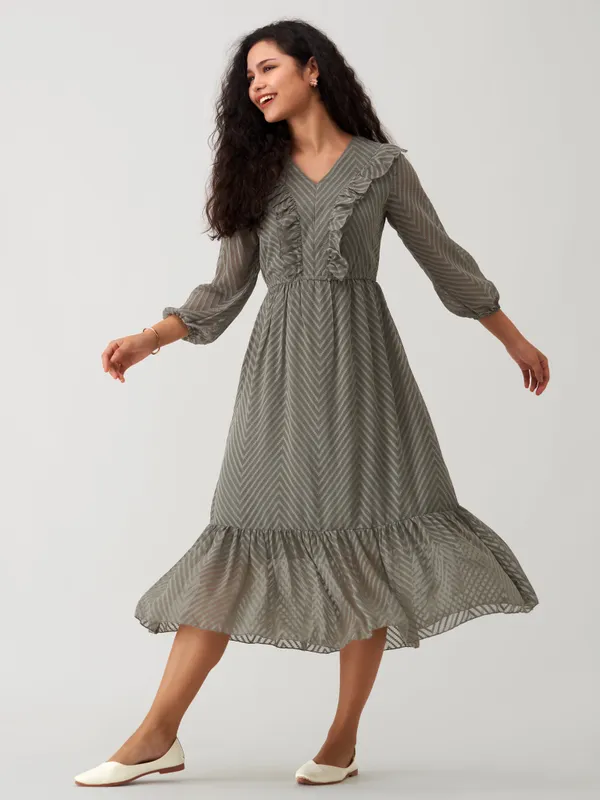 Grey_Butta_Work_Dress_For_Women