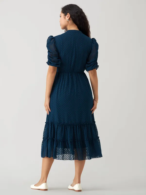 Teal_Polyster_Plain_And_Dress_For_Women