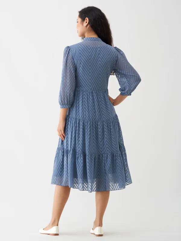 Greyish_Blue_Polyster_Plain_And_Dress_For_Women