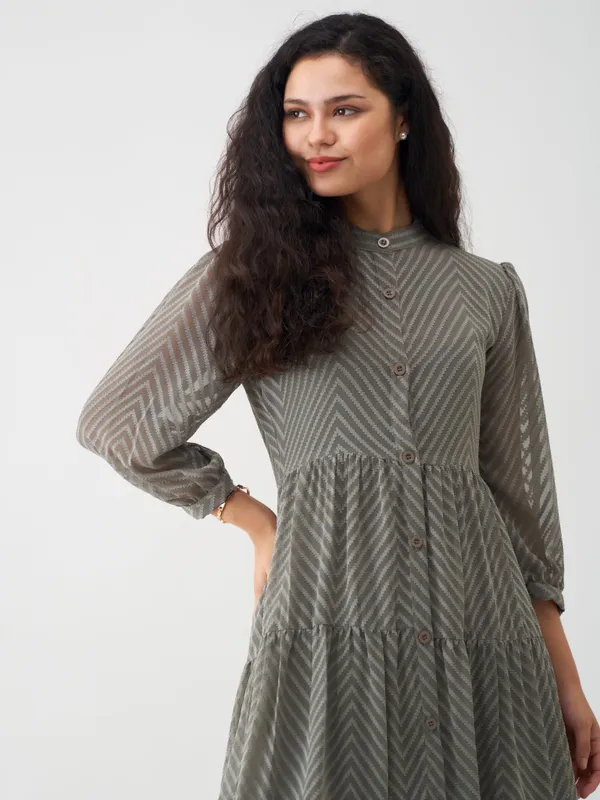 Steel_Grey_Polyster_Plain_And_Dress_For_Women