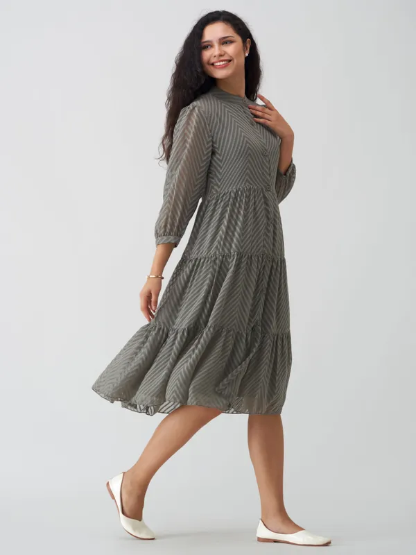 Steel_Grey_Polyster_Plain_And_Dress_For_Women