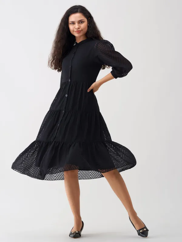 Black_Polyster_Dress_For_Women