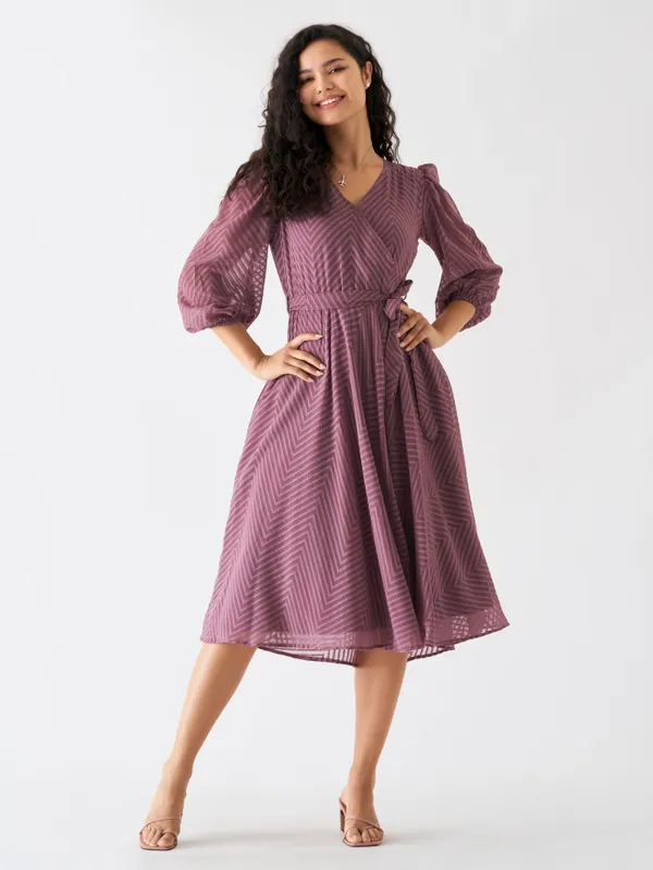 Greyish_Purple_Fancy_Plain_And_Designer_Dress_For_Women