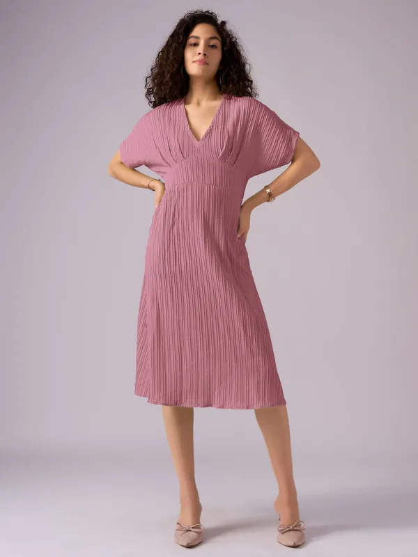 Gajri_Kimono_Sleeve_Crepe_A-Line_Midi_Dress_For_Women