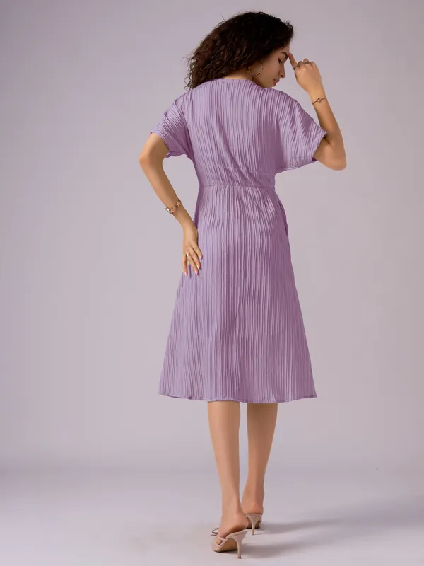 Wine_Kimono_Sleeve_Crepe_A-Line_Midi_Dress_For_Women