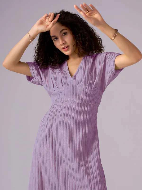 Wine_Kimono_Sleeve_Crepe_A-Line_Midi_Dress_For_Women