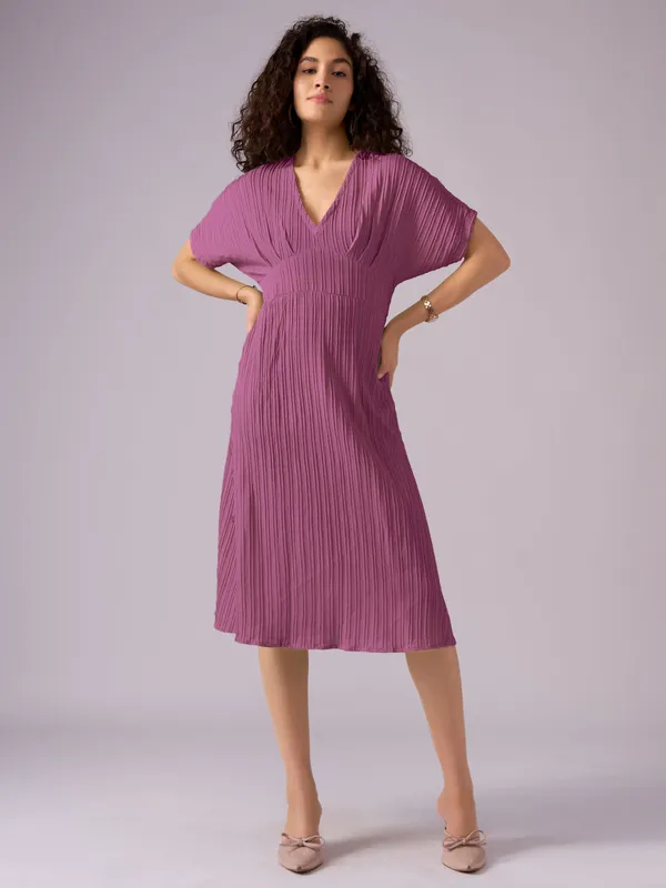 Onion_Kimono_Sleeve_Crepe_A-Line_Midi_Dress_For_Women