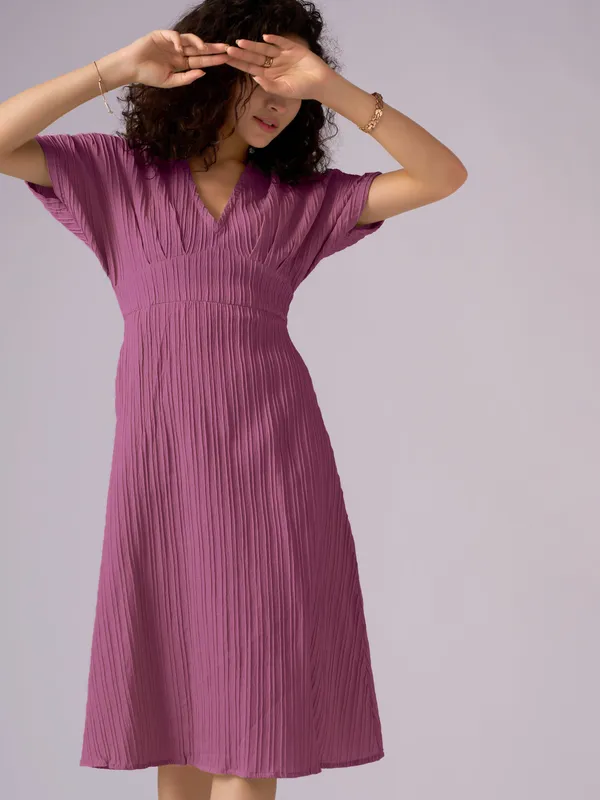 Onion_Kimono_Sleeve_Crepe_A-Line_Midi_Dress_For_Women