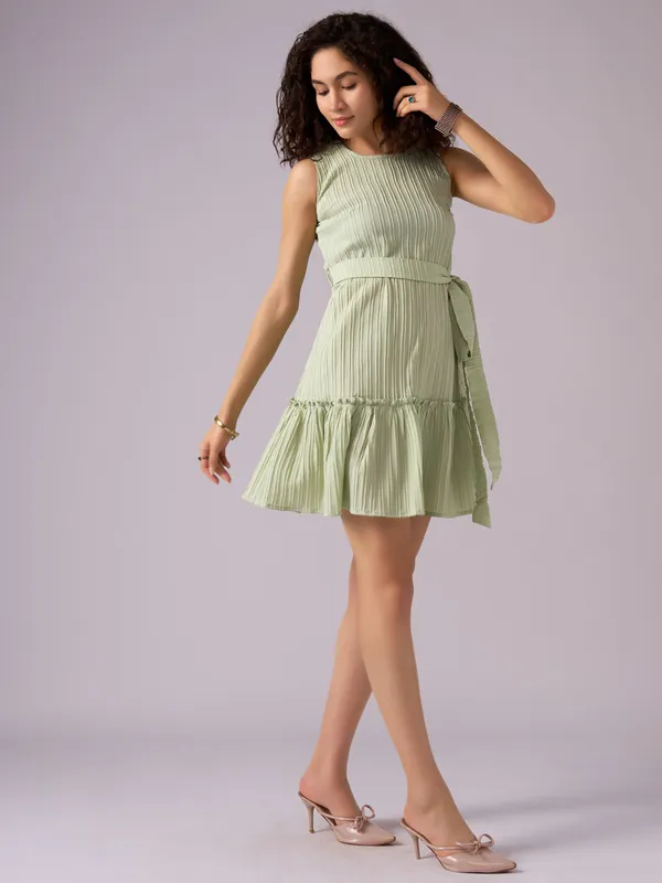 Light_Pista_Crepe_Fit_And_Flare_Mini_Dress_For_Women