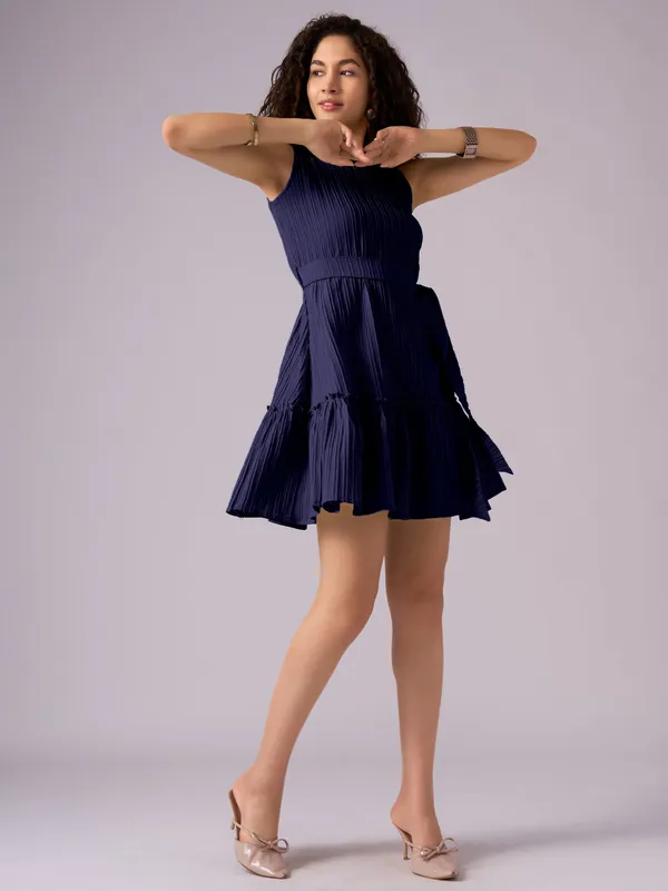 Navy-Blue_Crepe_Fit_And_Flare_Mini_Dress_For_Women