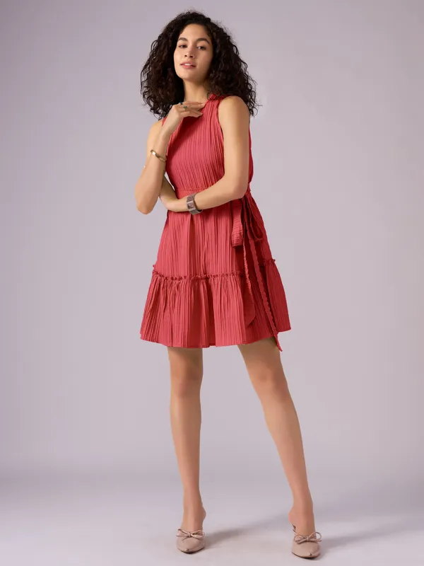 Red_Crepe_Fit_And_Flare_Mini_Dress_For_Women