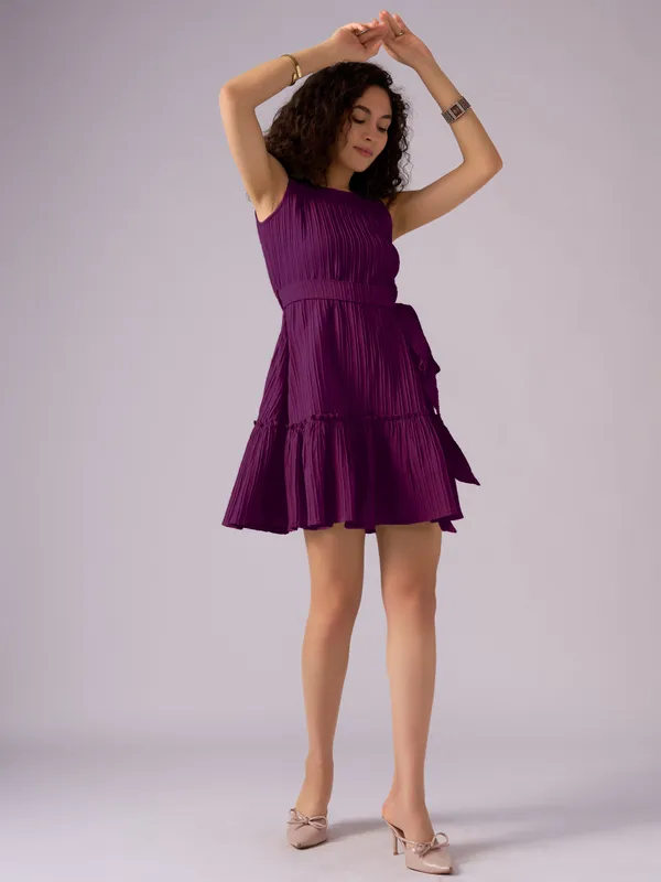 Wine_Crepe_Fit_And_Flare_Mini_Dress_For_Women