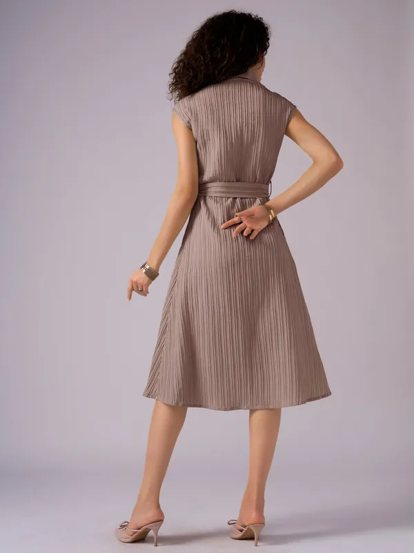 Brown_Crepe_Shirt_Midi_Dress_For_Women