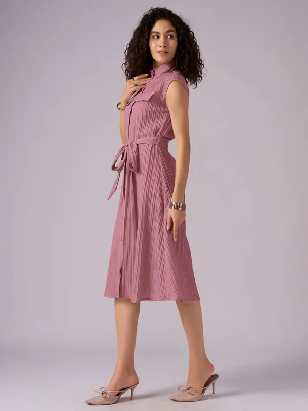 Gajri_Crepe_Shirt_Midi_Dress_For_Women