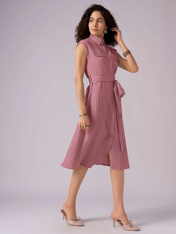 Gajri_Crepe_Shirt_Midi_Dress_For_Women
