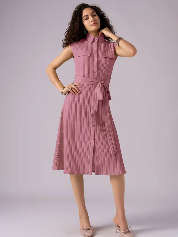 Gajri_Crepe_Shirt_Midi_Dress_For_Women