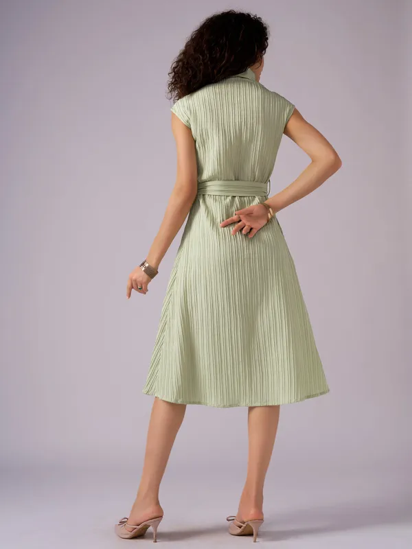 Light_Pista_Crepe_Shirt_Midi_Dress_For_Women