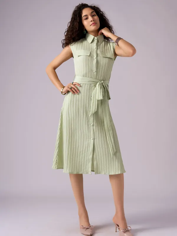 Light_Pista_Crepe_Shirt_Midi_Dress_For_Women