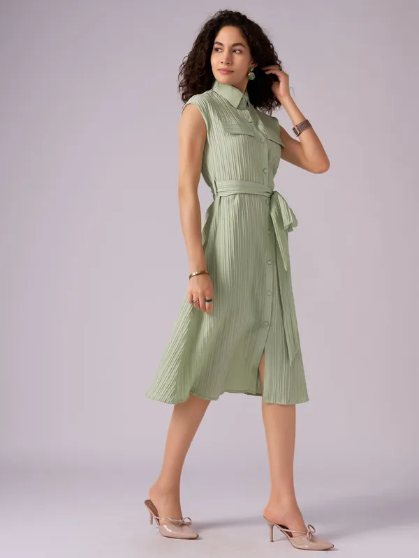 Pista_Crepe_Shirt_Midi_Dress_For_Women