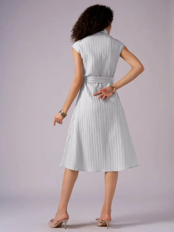 White_Crepe_Shirt_Midi_Dress_For_Women