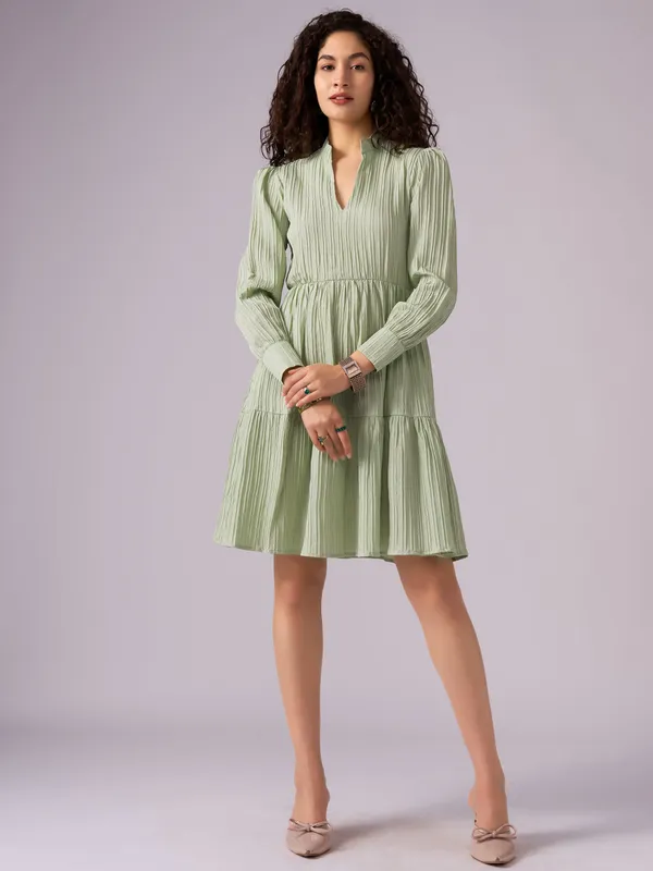 Pista_Puff_Sleeve_Crepe_Fit_And_Flare_Mini_Dress_For_Women