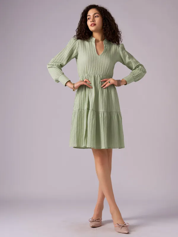 Pista_Puff_Sleeve_Crepe_Fit_And_Flare_Mini_Dress_For_Women