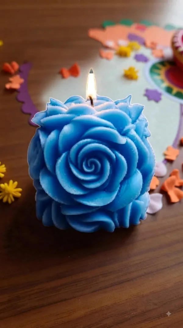 Wax_Floral_Rose_Design_Candle