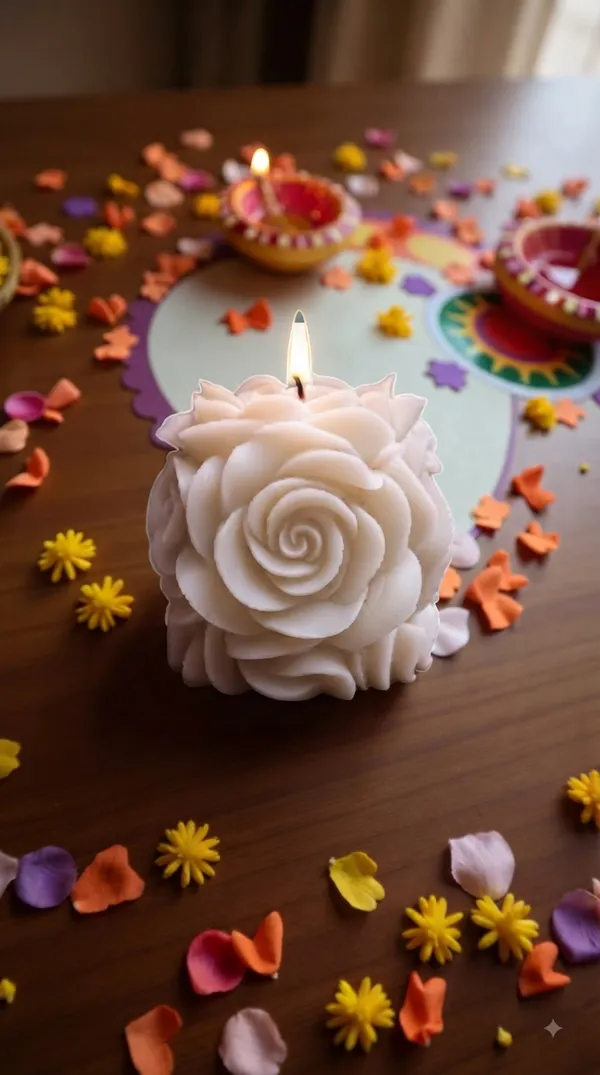Wax_Floral_Rose_Decorative_Candle