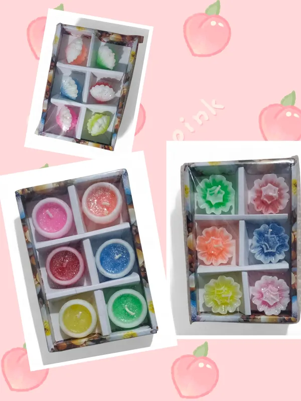 Wax_Floral_Decorative_Candle_Set