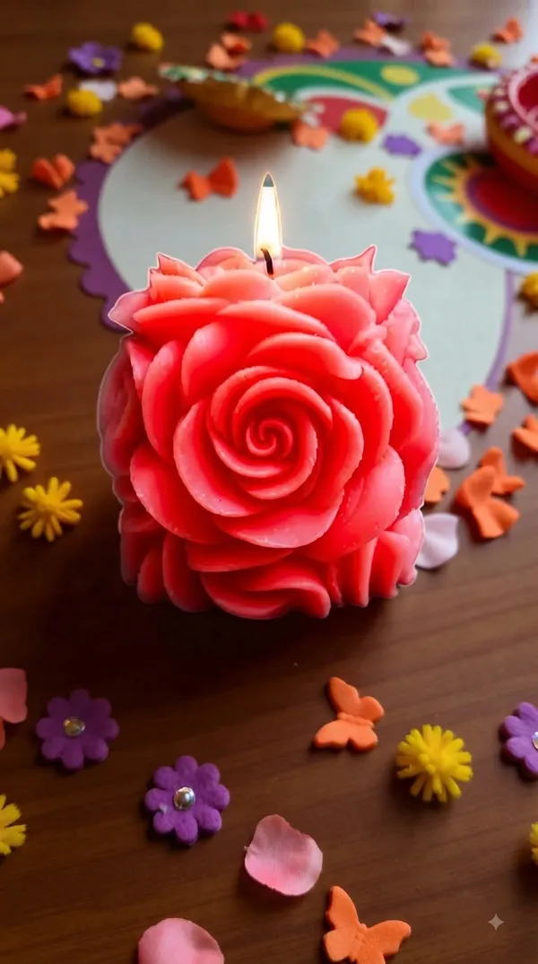 Red_Floral_Rose_Design_Candle