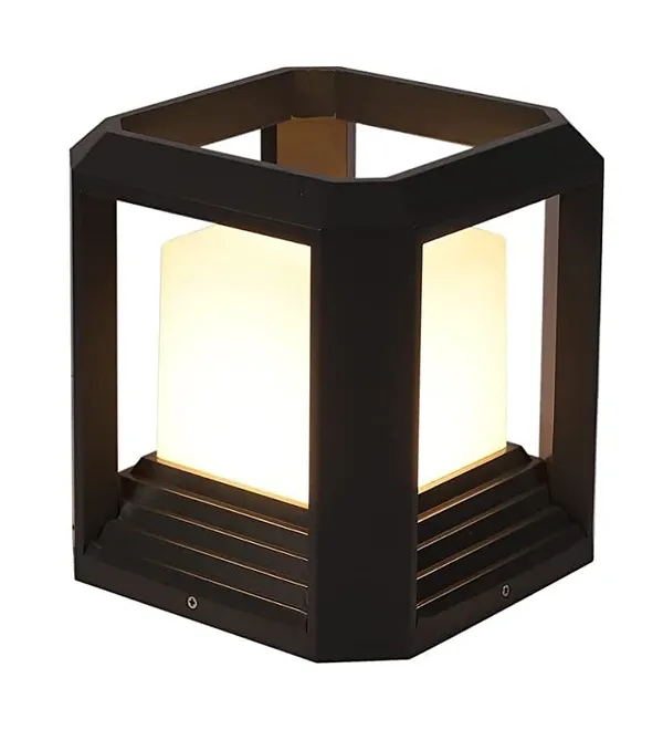 Grey_Metal_And_Glass_Gate_Pillar_Light_For_Home_And_Kitchen